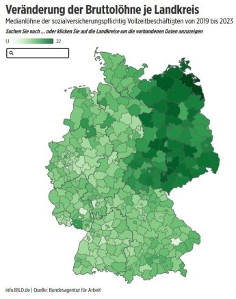 Як відрізняються зарплати на заході та сході Німеччини — фото 1