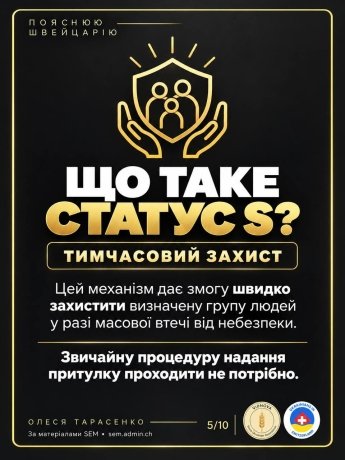 У чому різниця між статусом S та притулком у Швейцарії: усі відповіді в детальній інфографіці — фото 4