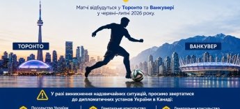 ЧС-2026: посольство у Канаді дало телефони гарячих ліній для вболівальників-українців