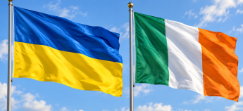 Прапори України та Ірландії