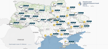 Карта погоди в Україні 4 вересня