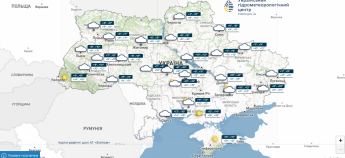 Карта погоди в Україні 28 жовтня