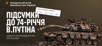 Генштаб ЗСУ привітав Путіна з днем народження
