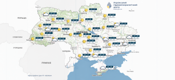 Карта погоди в Україні 16 вересня