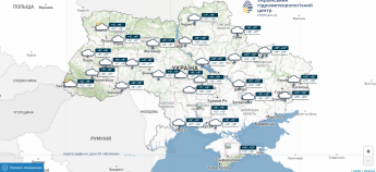 Карта погоди в Україні 16 жовтня