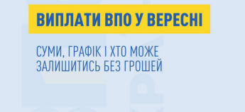 Виплати ВПО у вересні 2026