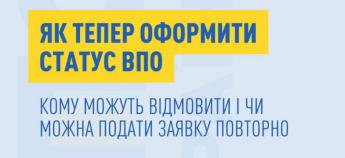Оформлення статусу ВПО