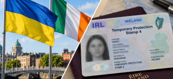Прапори Ірландії та України