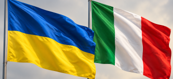 Прапори Італії та України