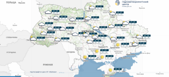 Карта погоди в Україні 5 жовтня