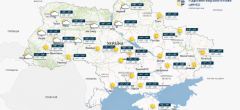 Карта погоди в Україні 21 серпня