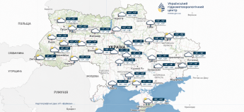 Карта погоди в Україні 14 вересня