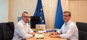 Віталій Безгін та Павло Фролов у кабінеті