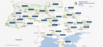 Карта погоди в Україні 29 серпня