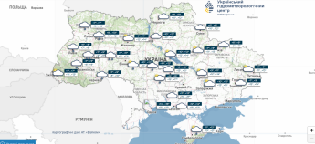 Карта погоди в Україні 27 жовтня