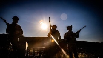 Бійці 22 ОМБР на фронті