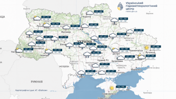 Карта погоди в Україні 13 вересня
