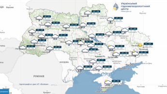 Карта погоди 18 жовтня