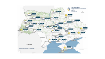 Карта погоди в Україні 2 жовтня