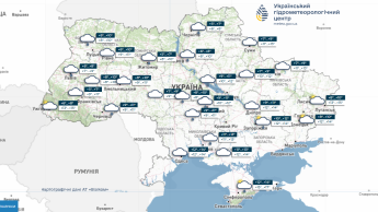 Карта погоди в Україні 29 жовтня