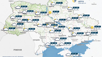 Карта погоди в Україні 26 вересня