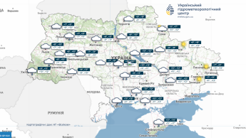 Карта погоди в Україні 30 жовтня