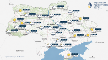 Карта погоди 30 серпня
