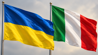 Прапори Італії та України
