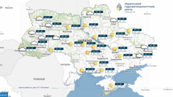 Карта погоди в Україні 3 жовтня