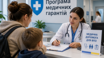 Жінка з сином на прийомі в лікарні