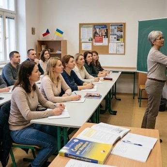 Українці на курсах чеської мови