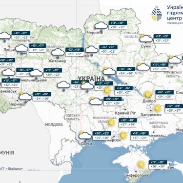 Карта погоди в Україні 7 липня