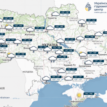 Карта погоды на 13 сентября