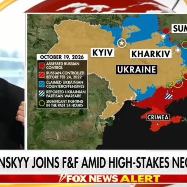 Президент Украины Зеленский дает интервью Fox News