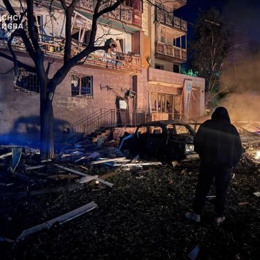 Разрушенный дом в Киеве после атаки РФ 19 июля
