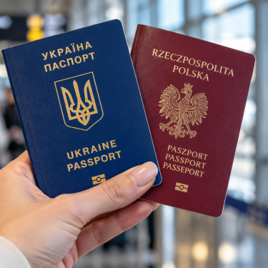 Паспорти Польщі та України
