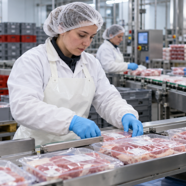 Українська робітниця на конвеєрі у ФРН