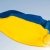 Прапор України в руках дівчинки