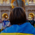 Девушка с флагом Украины