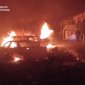 Пожежа у Києві після ракетного удару РФ